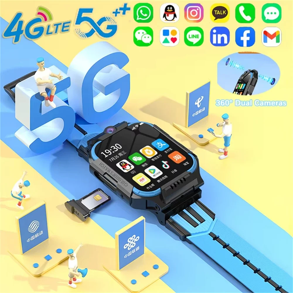 5G Kids Smart Watch – GPS Tracker with Video Call, SOS & Waterproof Design