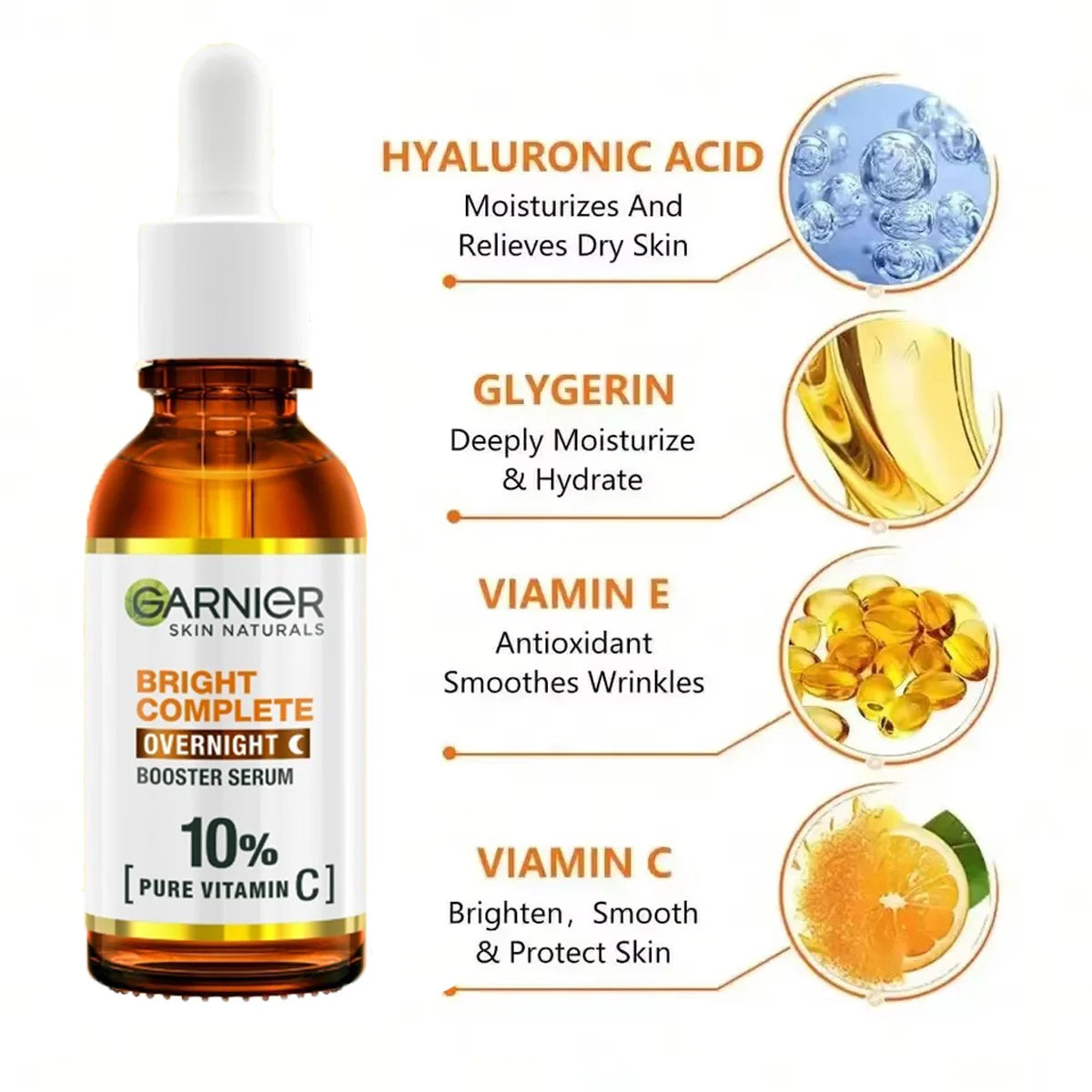 Vitamin C Face Serum – Whitening & Pore-Refining Facial Essence