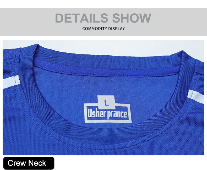 CHRLCK Men’s Quick-Dry Sports Set – T-Shirt & Shorts for Outdoor Fitness