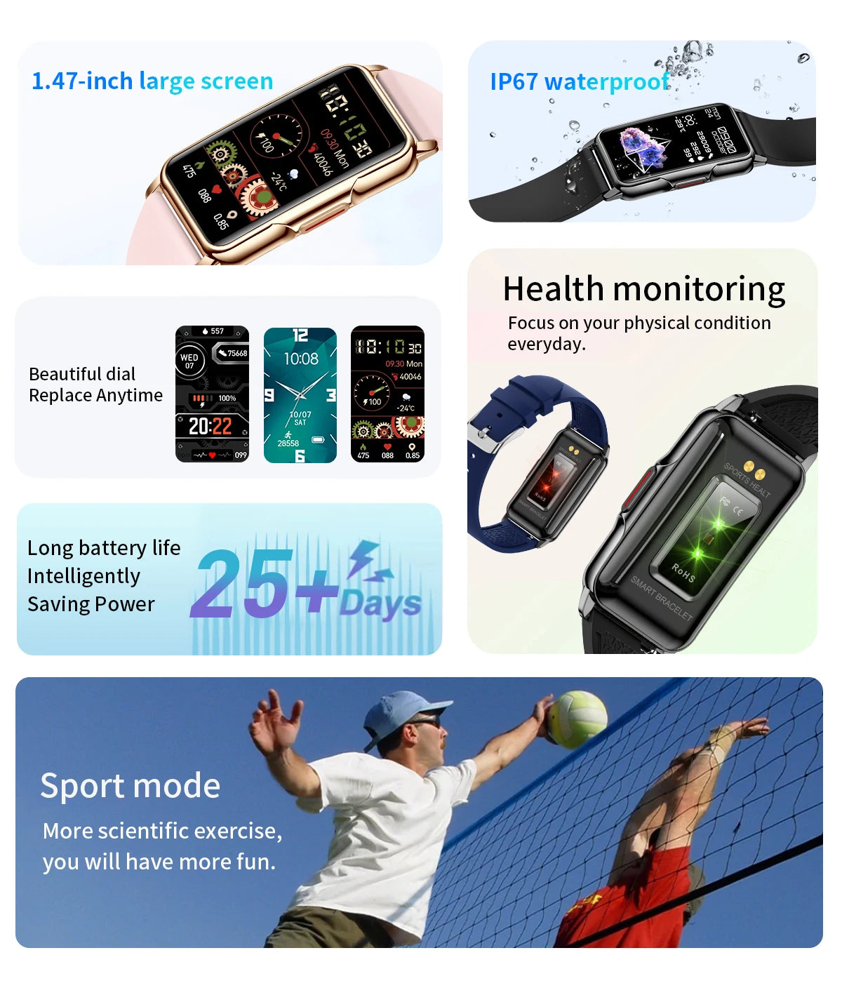Waterproof Smart Bracelet Watch