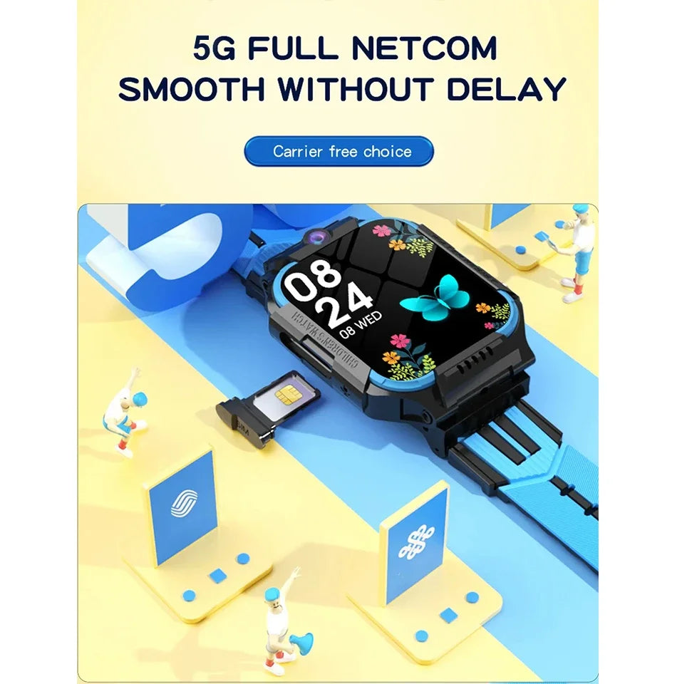5G Kids Smart Watch – GPS Tracker with Video Call, SOS & Waterproof Design
