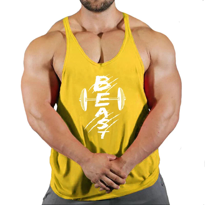 Men’s Cotton Fitness Tank Top – Muscle Gym Training Vest