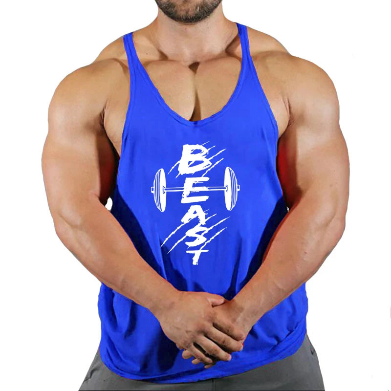 Men’s Cotton Fitness Tank Top – Muscle Gym Training Vest