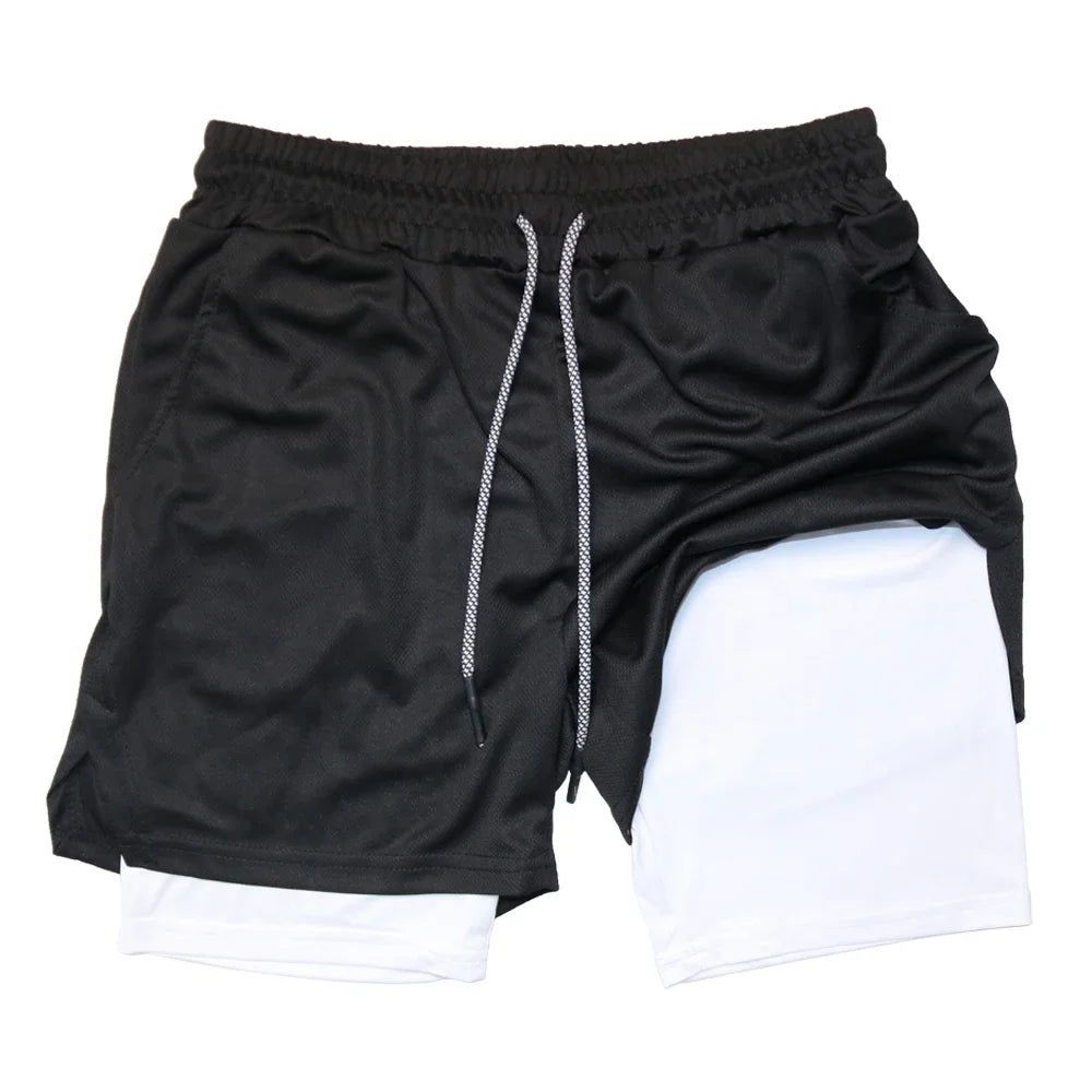 Men’s 2-in-1 Double Layer Gym Shorts
