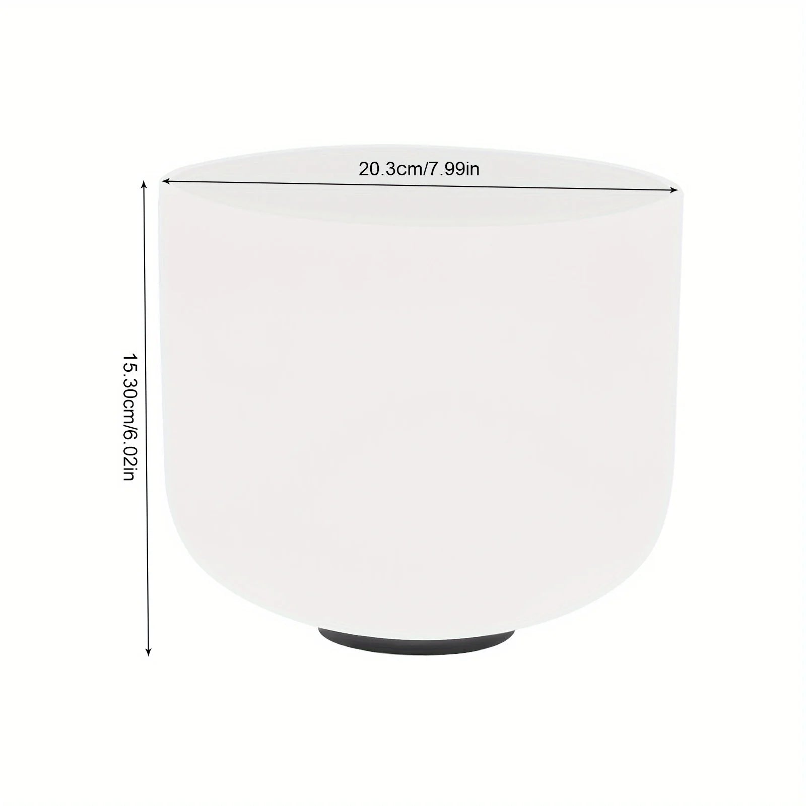 8-Inch Quartz Crystal Singing Bowl