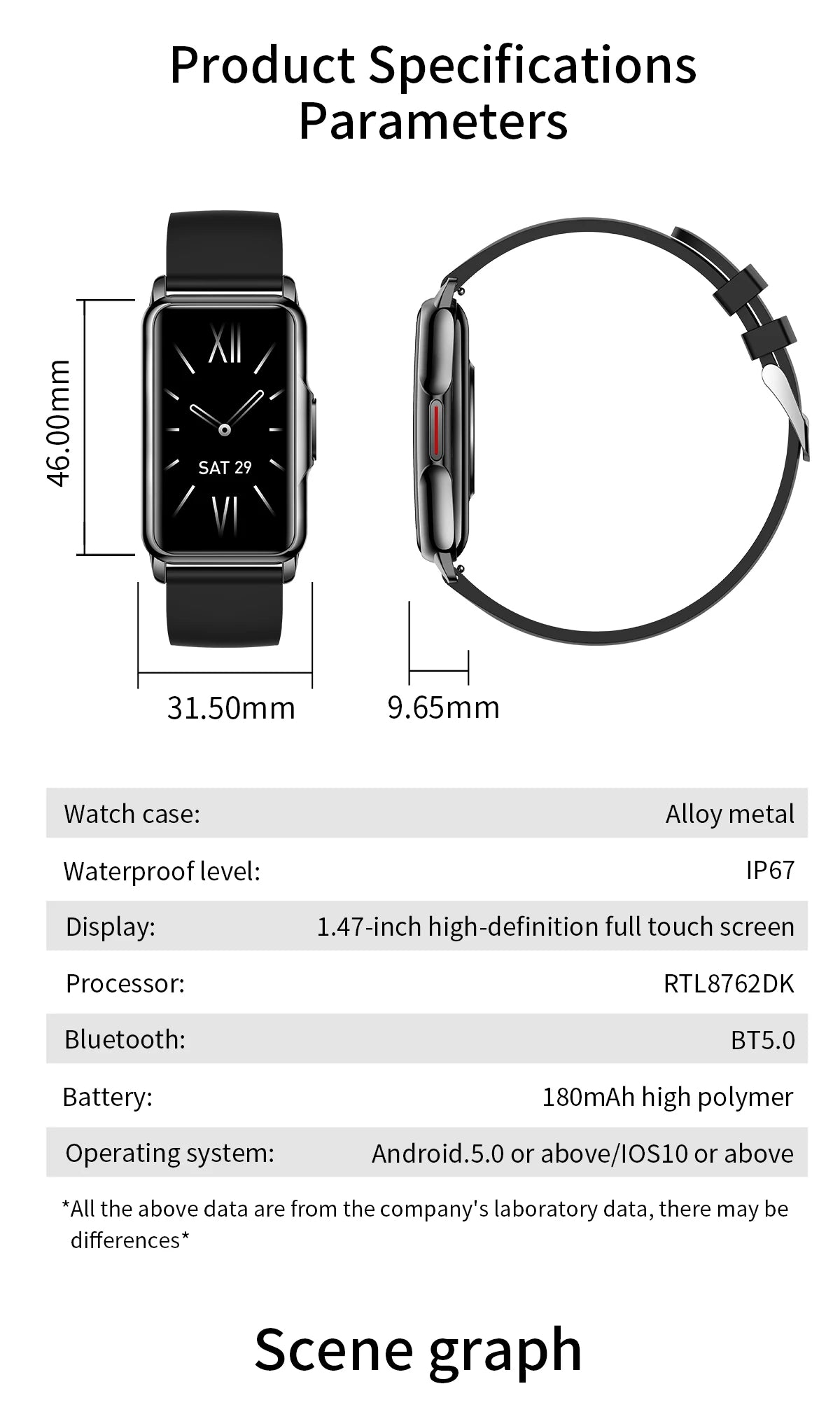 Waterproof Smart Bracelet Watch