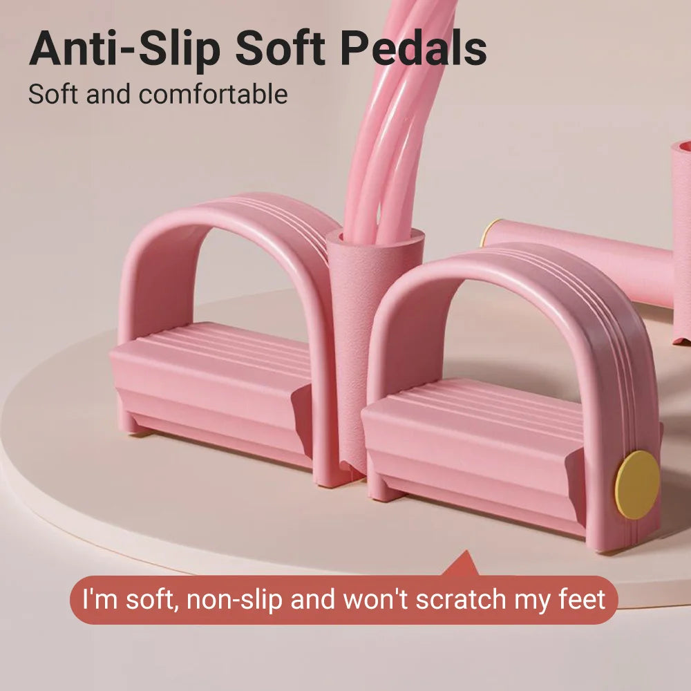 6-Tube Resistance Band Pedal Puller – Full-Body Fitness Tension Rope