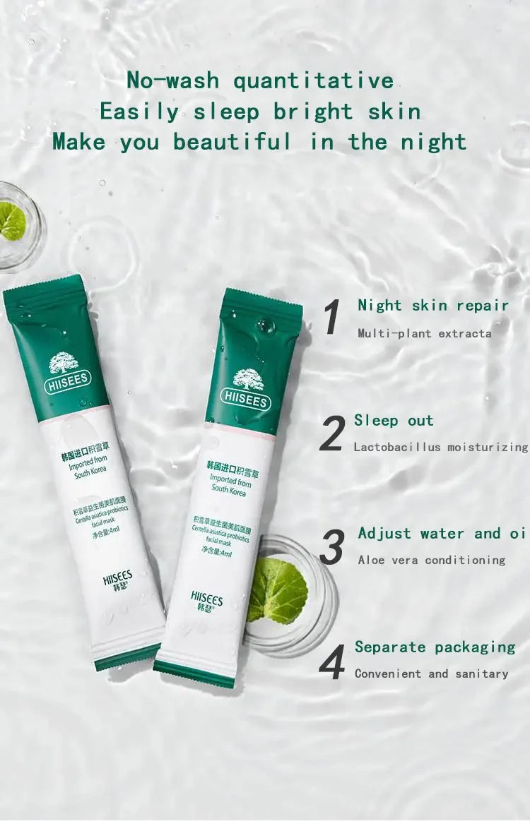 30pcs Centella Collagen Sleeping Masks – Anti-Aging Korean Skincare