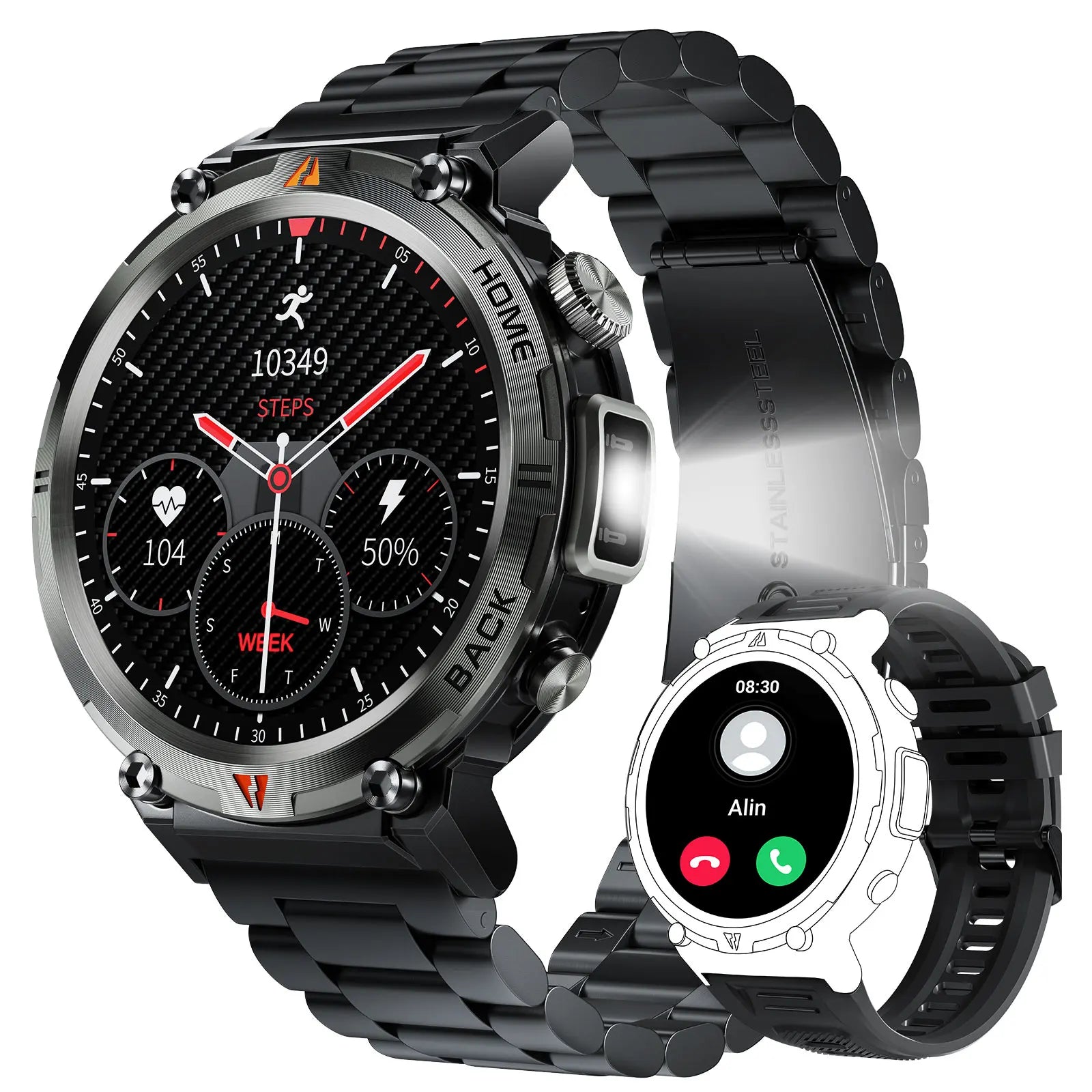 EIGIIS KE3 Smart Watch – 3ATM Waterproof Bluetooth Call & Health Monitor