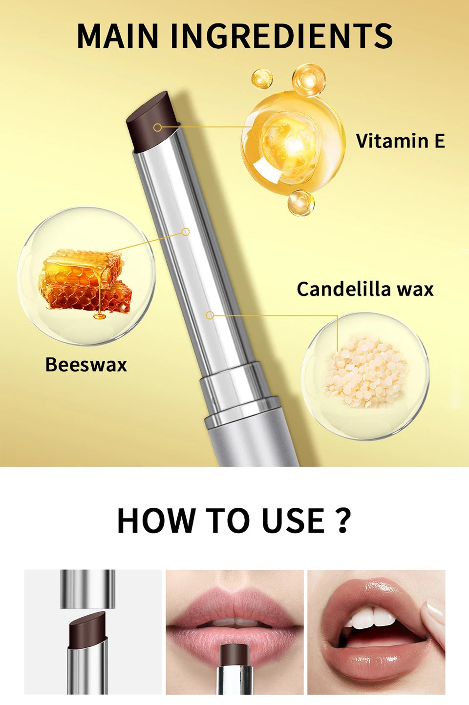 Black Honey Colorless Lip Balm – Moisturizing & Plumping Lip Care