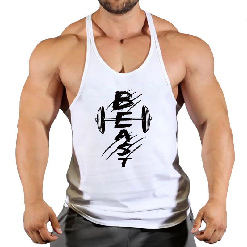 Men’s Cotton Fitness Tank Top – Muscle Gym Training Vest