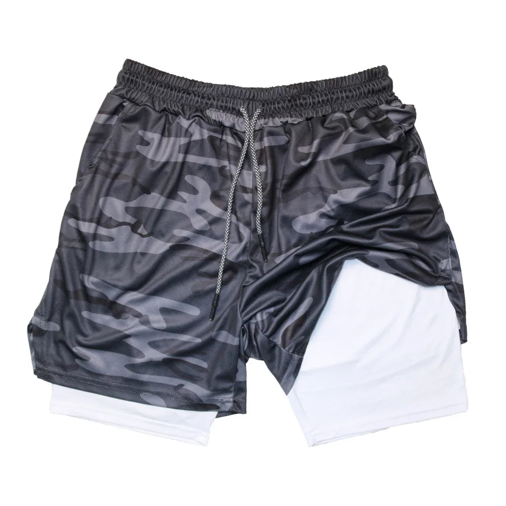 Men’s 2-in-1 Double Layer Gym Shorts