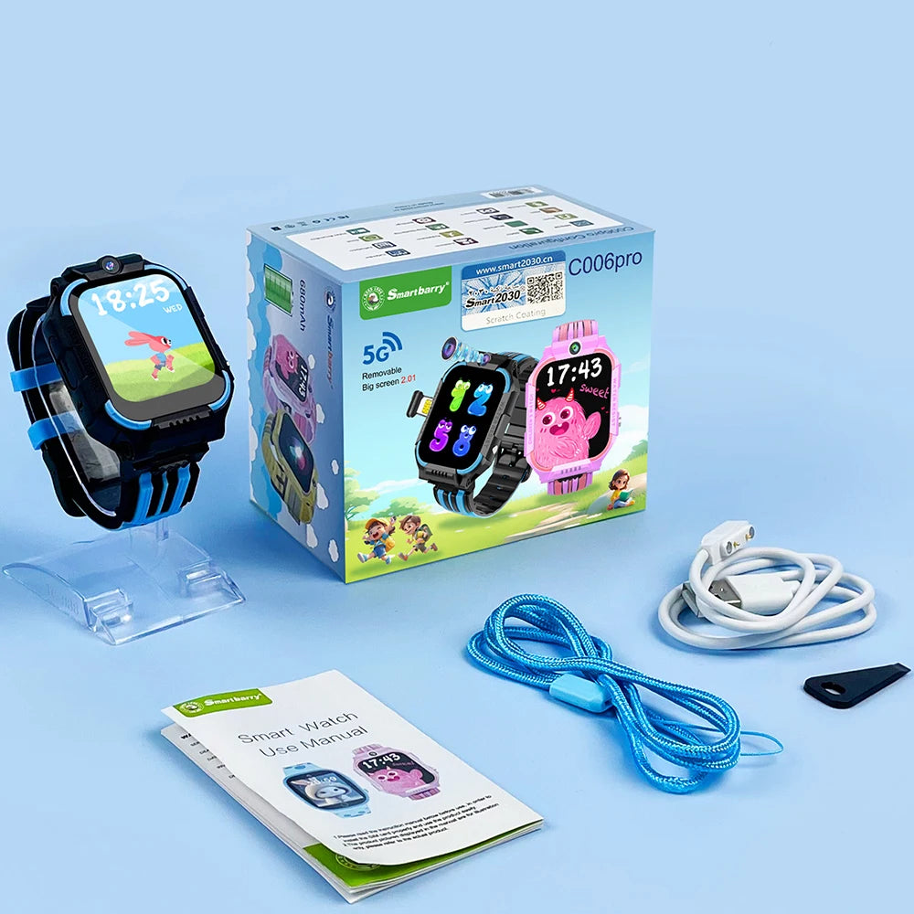 5G Kids Smart Watch – GPS Tracker with Video Call, SOS & Waterproof Design