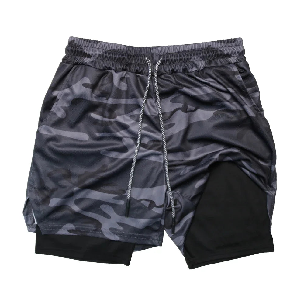 Men’s 2-in-1 Double Layer Gym Shorts