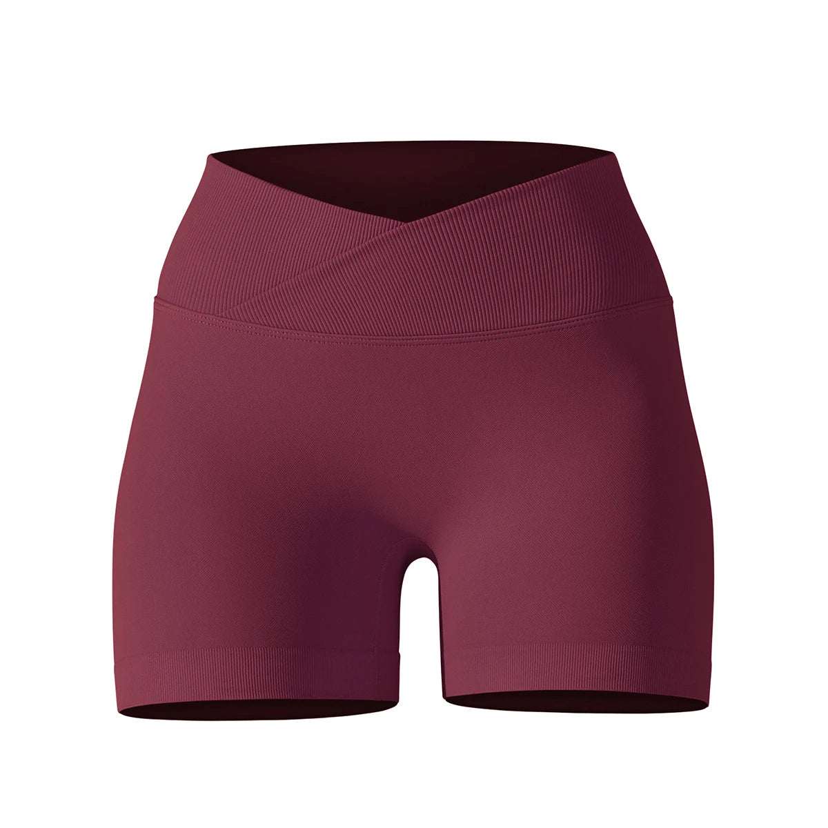 Crossover High-Waist Women’s Yoga Shorts