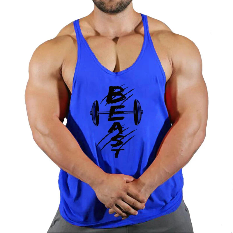 Men’s Cotton Fitness Tank Top – Muscle Gym Training Vest