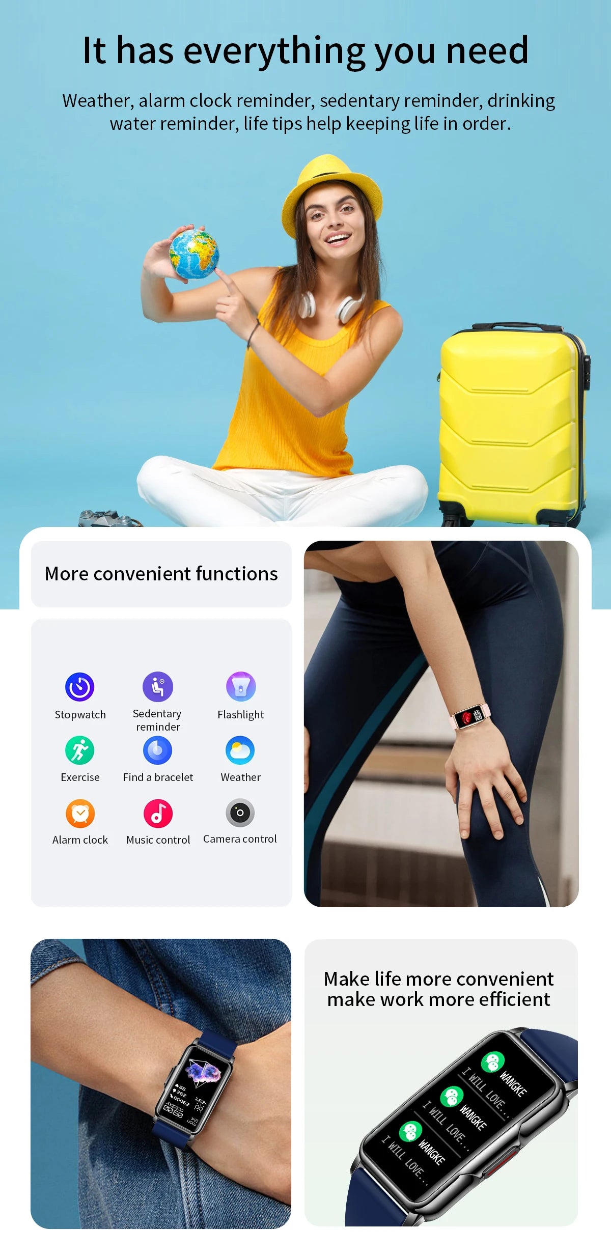 Waterproof Smart Bracelet Watch