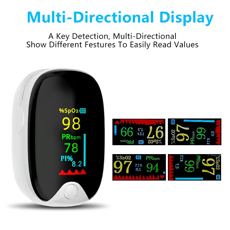 Medical Finger Pulse Oximeter – Oxygen & Heart Rate Monitor