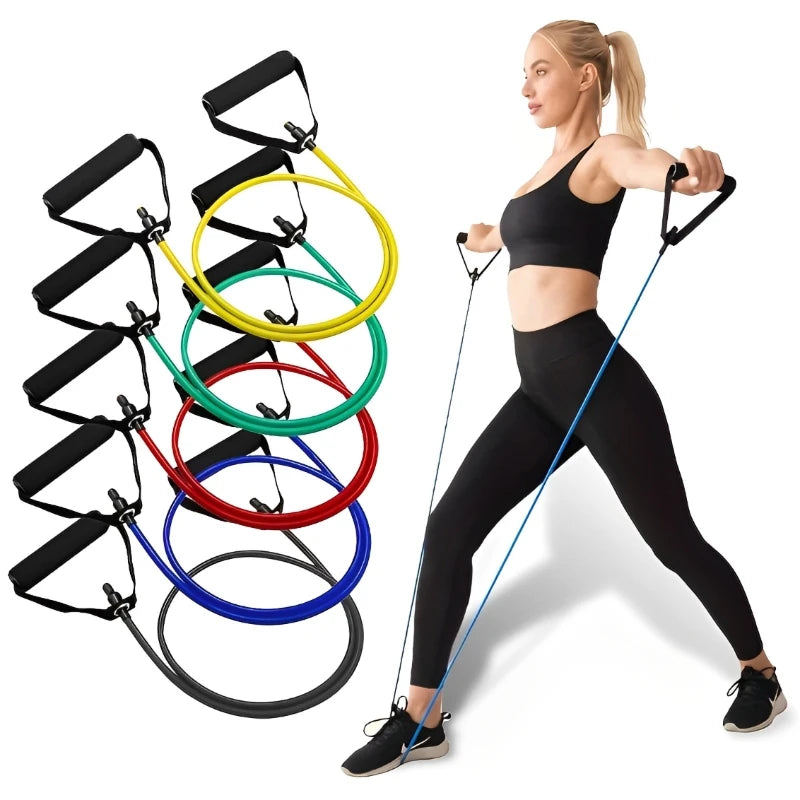 Resistance Bands with Handles – 5-Level Strength Training Set