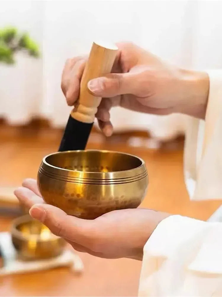 Tibetan Singing Bowl Set – Meditation & Yoga Sound Healing Gift