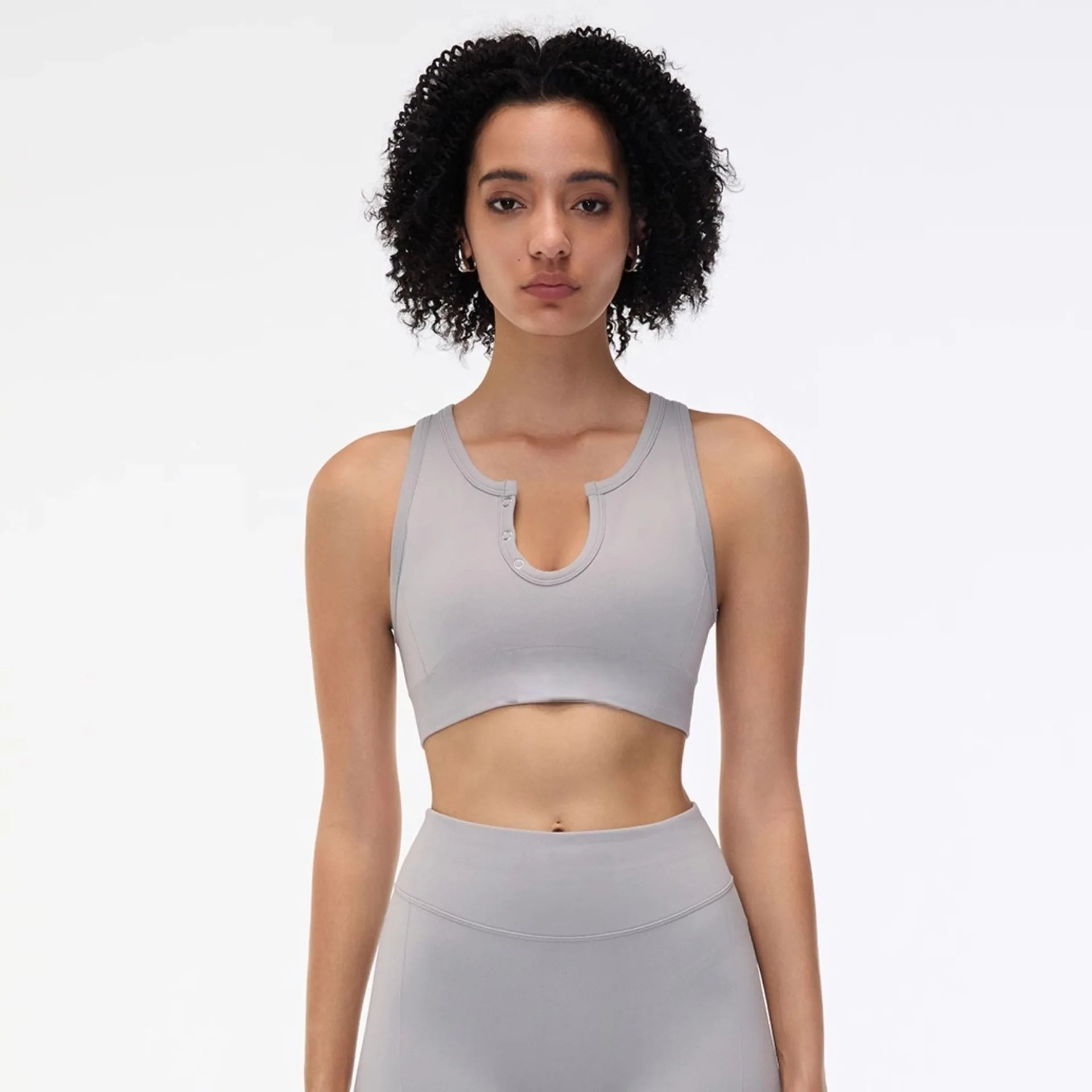 2025 Women’s All-in-One Yoga Vest – Built-in Bra Sports Tank