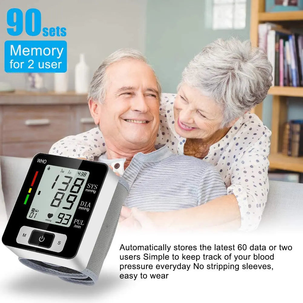 Digital Wrist Blood Pressure Monitor – High Accuracy Electronic BP Cuff