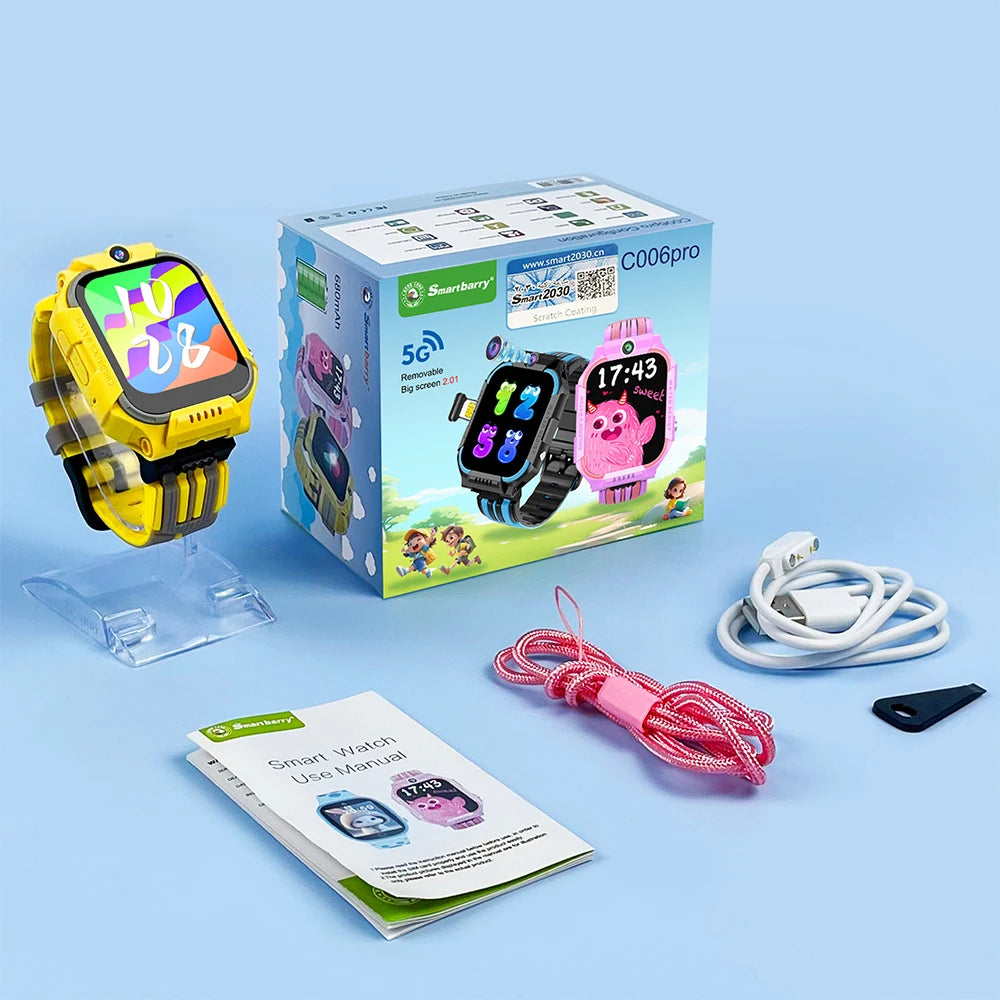 5G Kids Smart Watch – GPS Tracker with Video Call, SOS & Waterproof Design