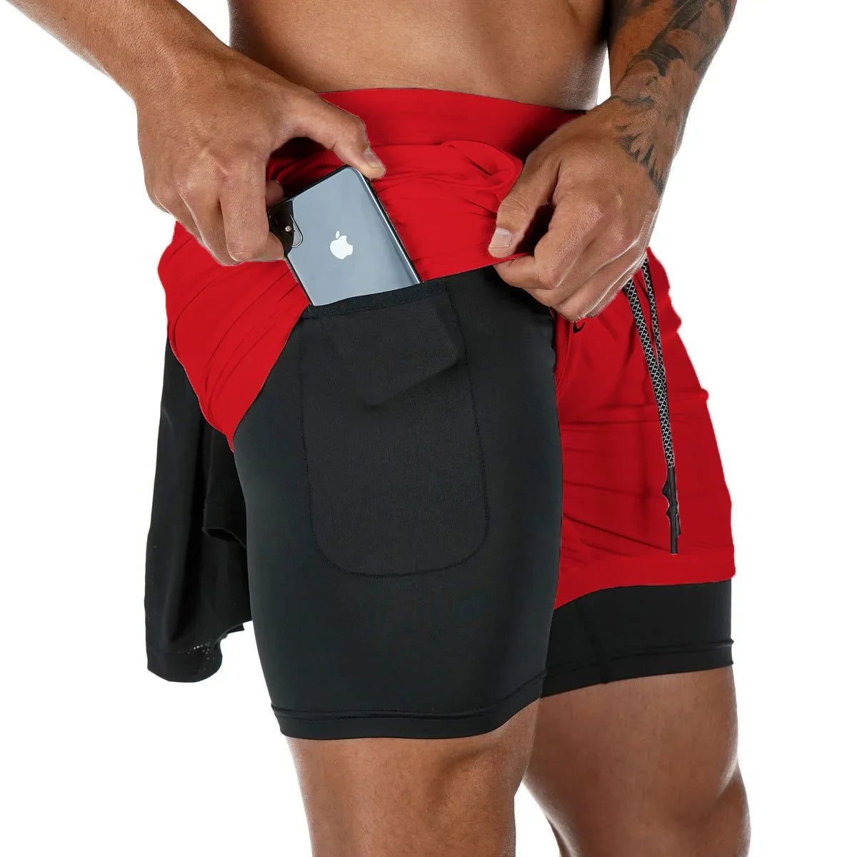 Men’s 2-in-1 Double Layer Gym Shorts