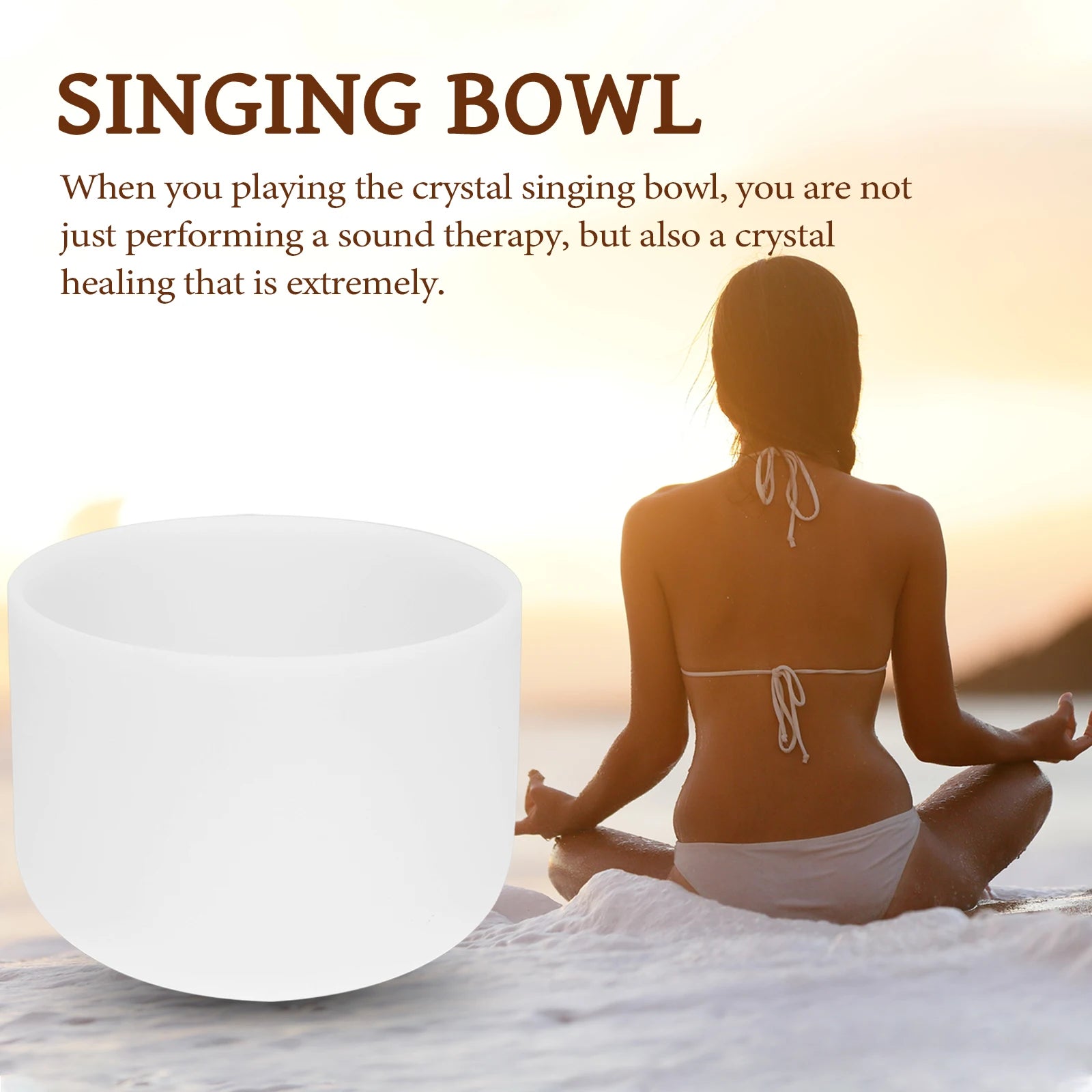 440Hz Crystal Singing Bowl